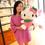 Charger l'image dans la galerie, Câlin Kitty: Peluche Fraise Sanrio
